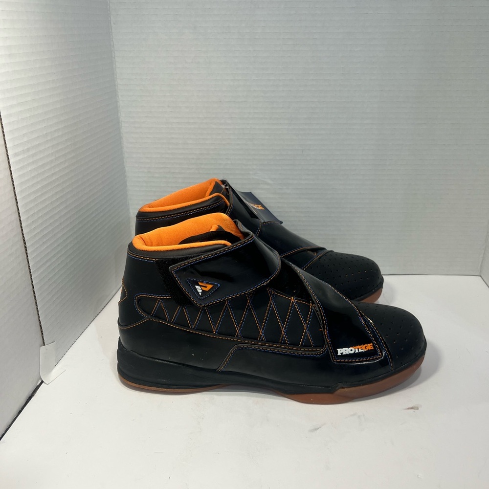 Protégé Men's Black and Orange Athletic Shoes
